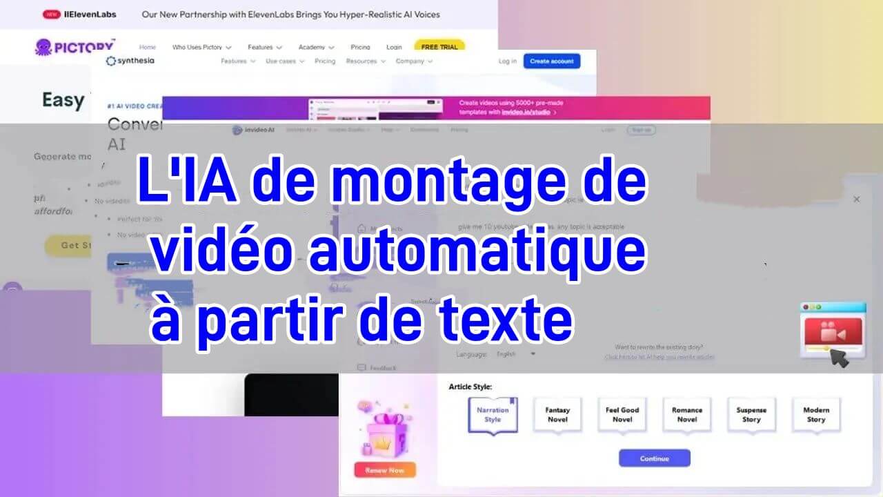 L'IA de montage de vidéo automatique à partir de texte