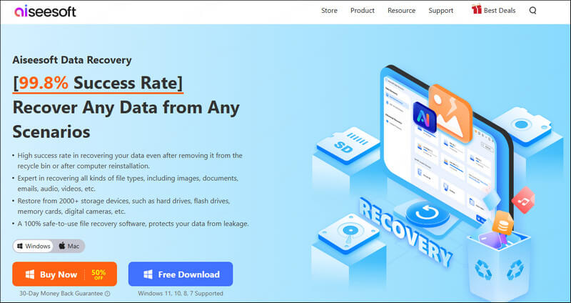 Aiseesoftデータ復元