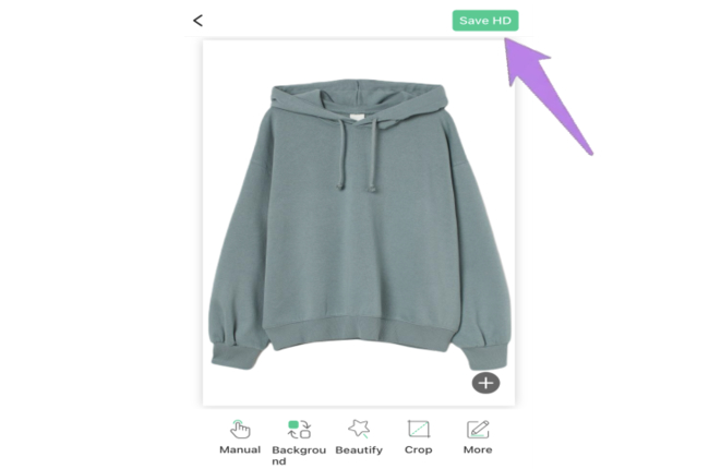 white background for clothes apowersoft save