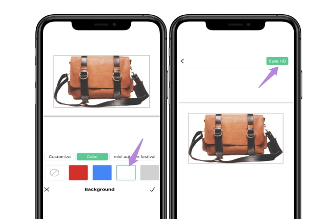 make product photo background white with apowersoft