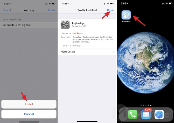 confirmar la instalacion de appvalley gps jpystick