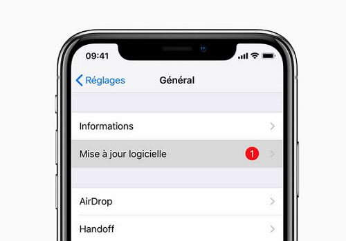 mise à jour ios
