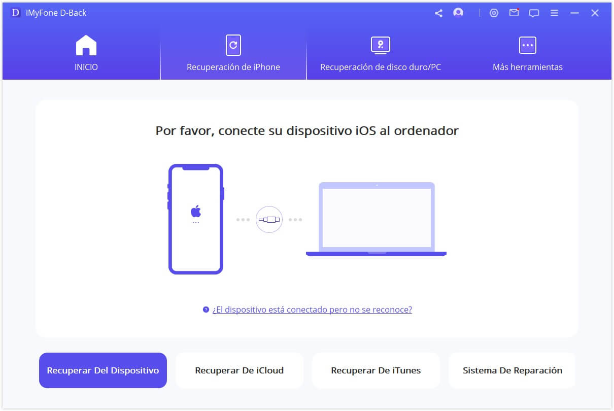 conectar el dispositivo ios a ordenador