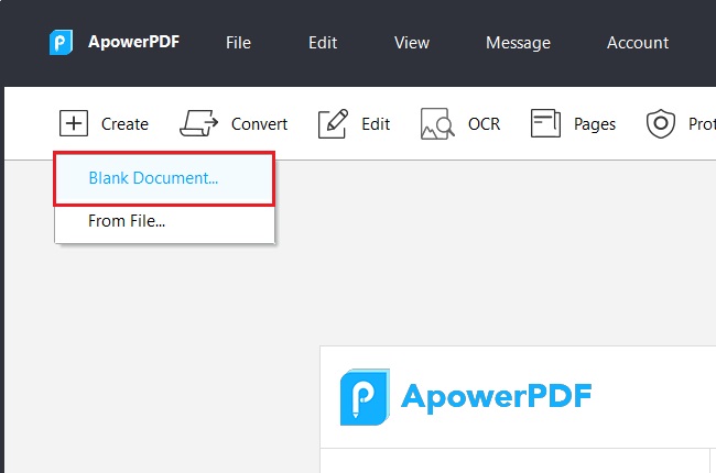 apowerpdf create