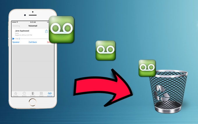 delete iPhone voicemail