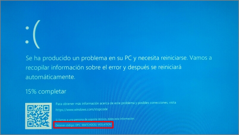 7 Formas Efectivas para arreglar DPC watchdog violation