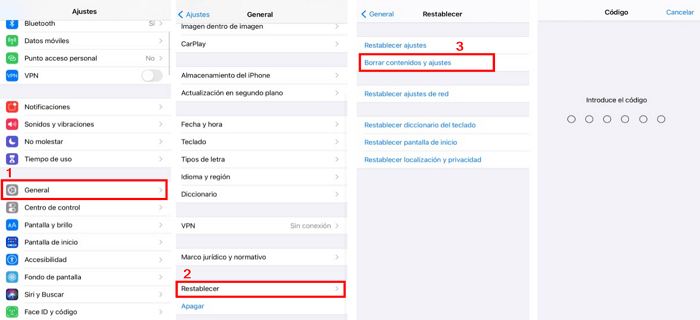 Restablecer iPhone de fábrica [Guía Completa]