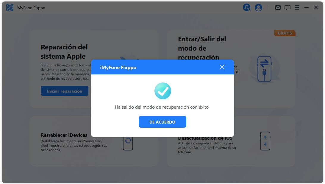 sacar tu iPhone del modo de recuperación