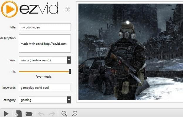 Ezvid Free Video Editing software