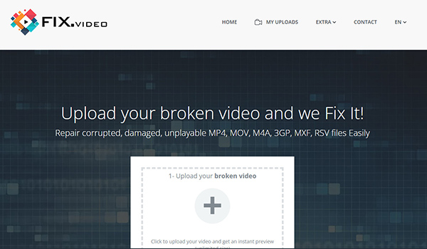 FIX.VIDEO　公式ページ画面