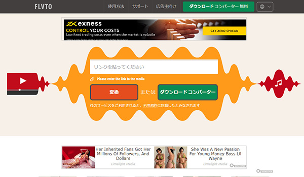 FLVTO　インタフェース