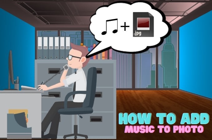 add music to photo featured image