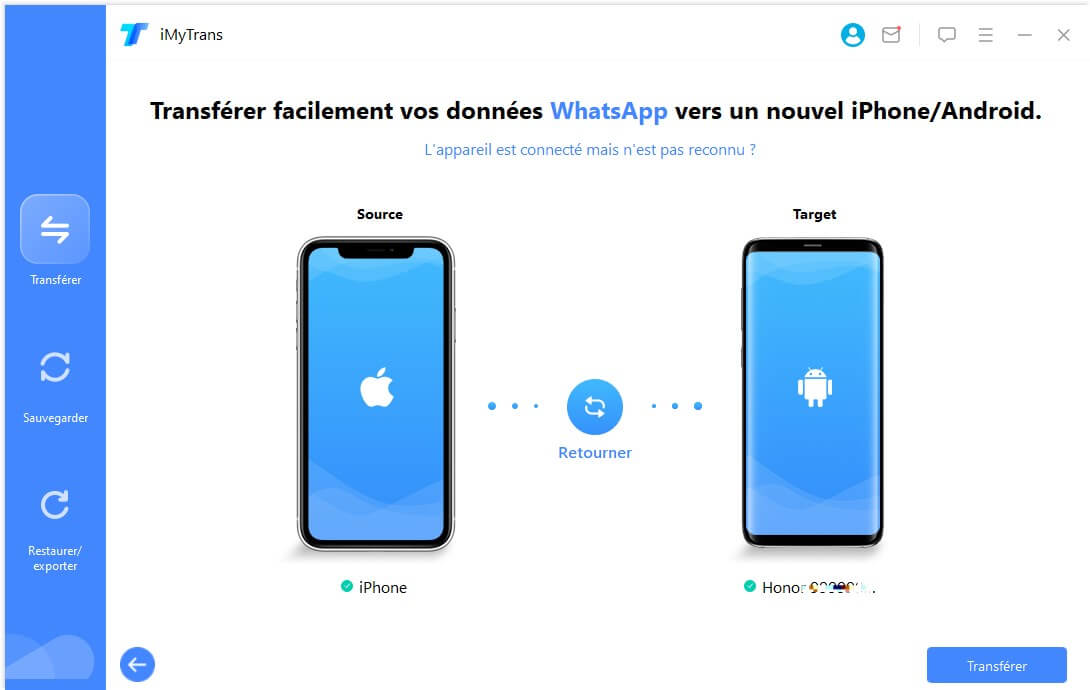 Top 7 logiciels pour le transfert WhatsApp entre Android et iPhone