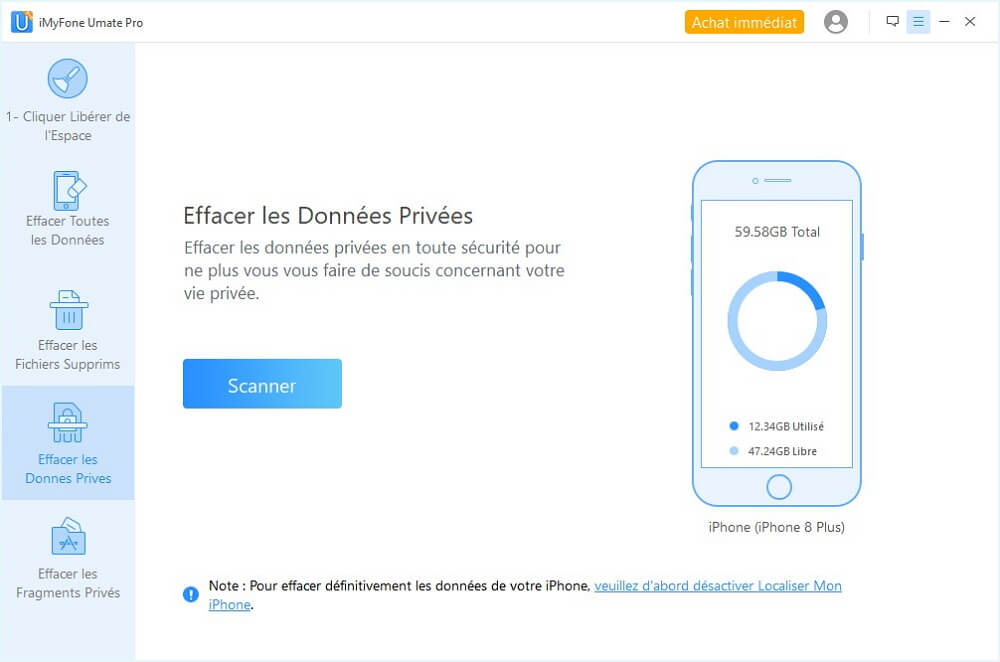 choisir un mode d'effacement
