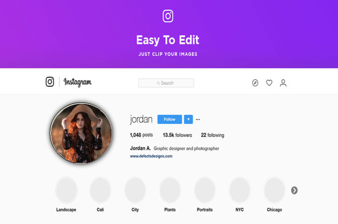 make profile picture instagram