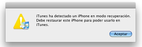 restaurar iPhone usando iTunes
