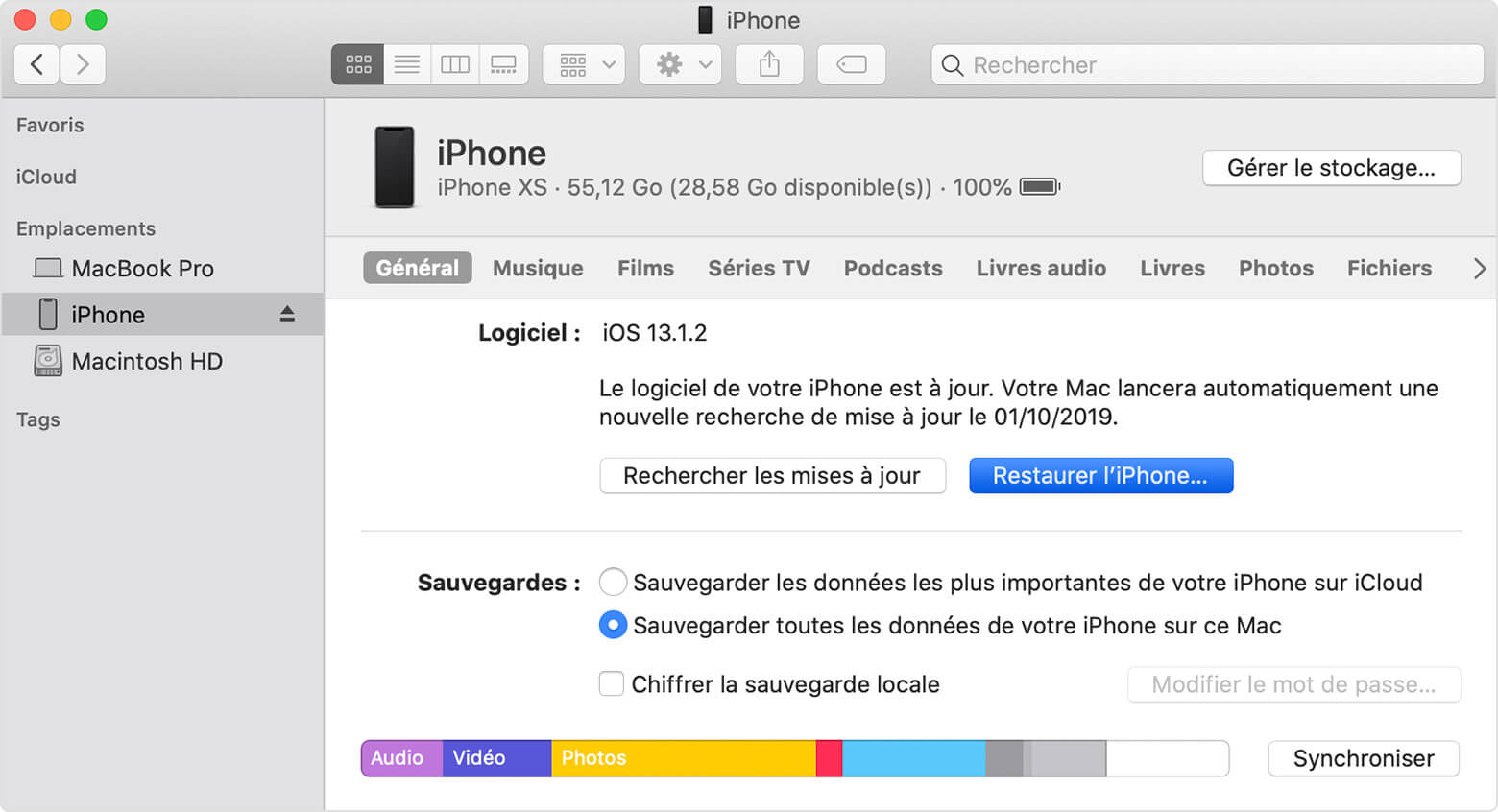 Réparer l'écran noir iPhone 11/12