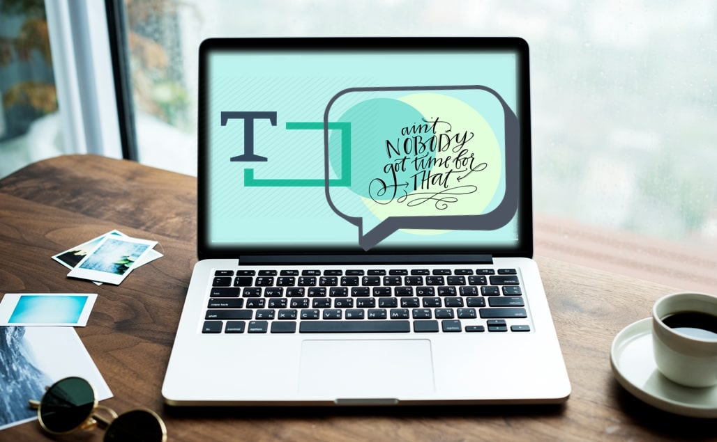 create wallpaper with text