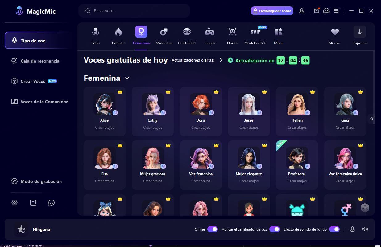 MagicMic - Cambiar la voz de hombre a mujer en tiempo real