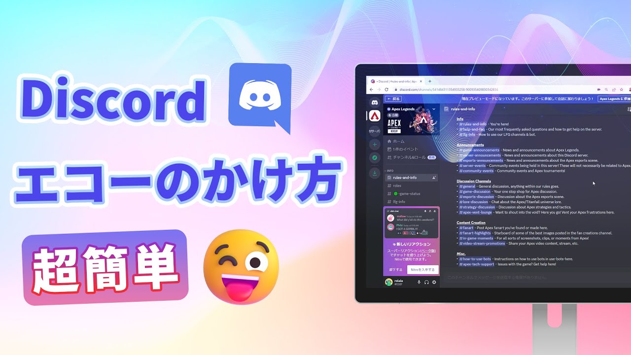 Discordエコーのかけ方