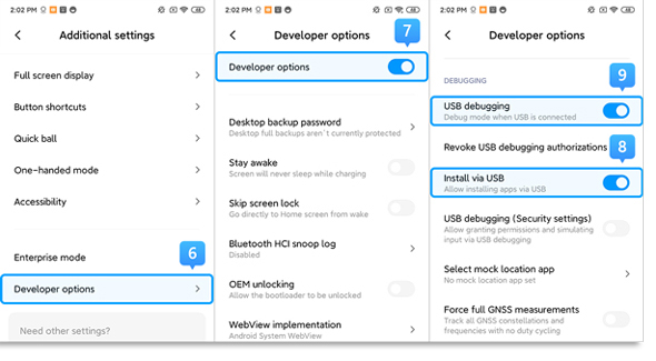activar la depuración usb en xiaomi con miui 11 paso 2