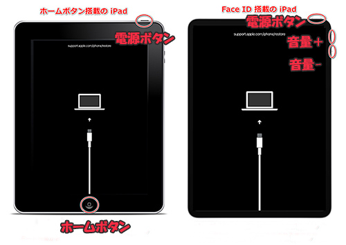 iPad 強制再起動