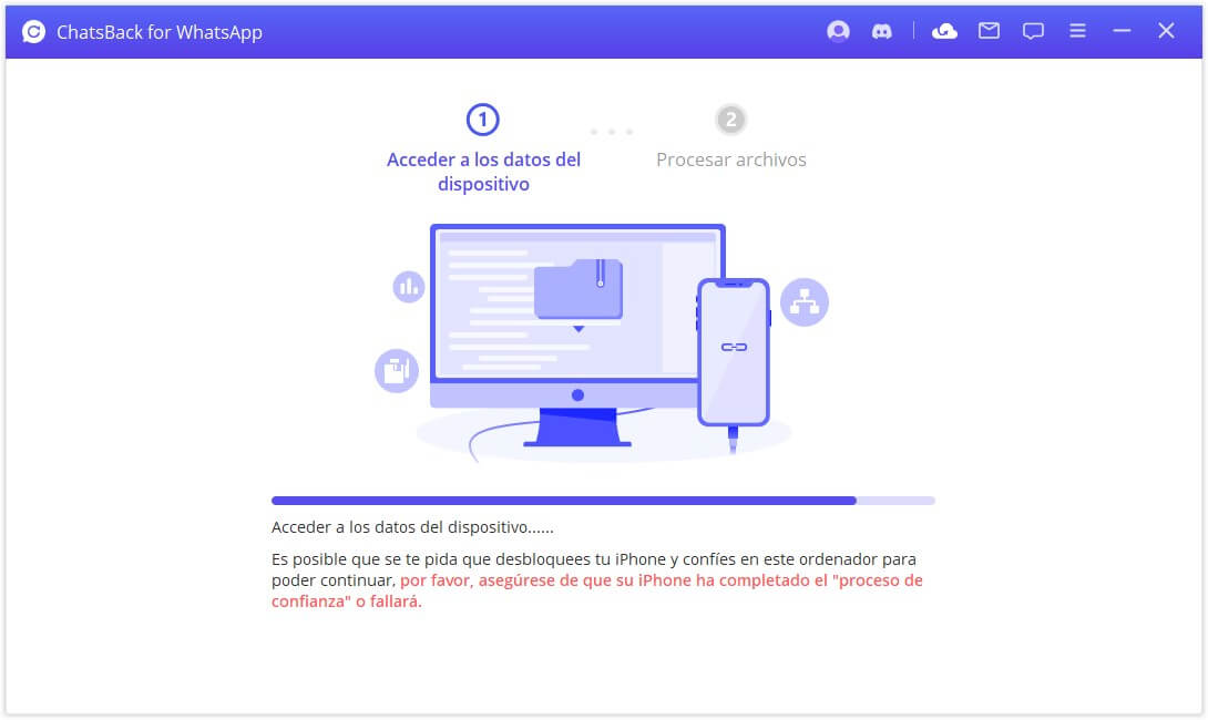 recuperar mensajes de WhatsApp de otro celular sin copia de seguridad con ChatsBack