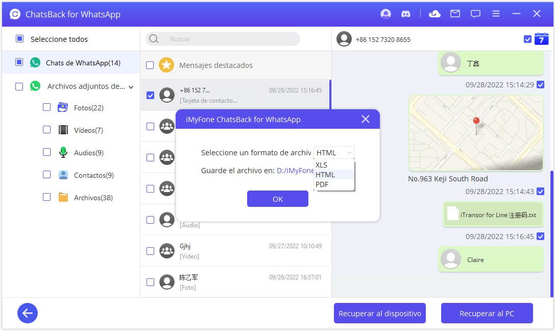 cómo recuperar mensajes de WhatsApp sin copia de seguridad