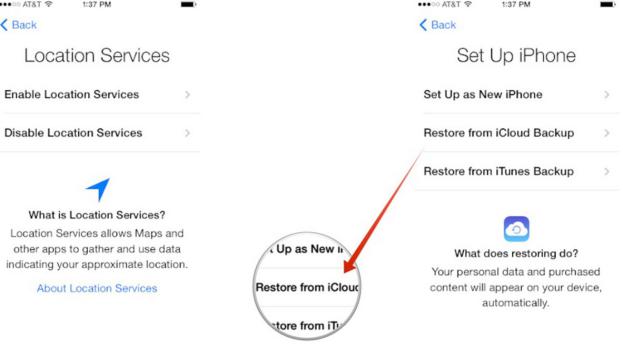 introducir las credenciales de acceso a iCloud