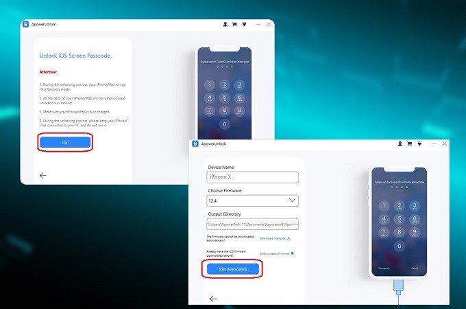 how to unlock iPhone X without password