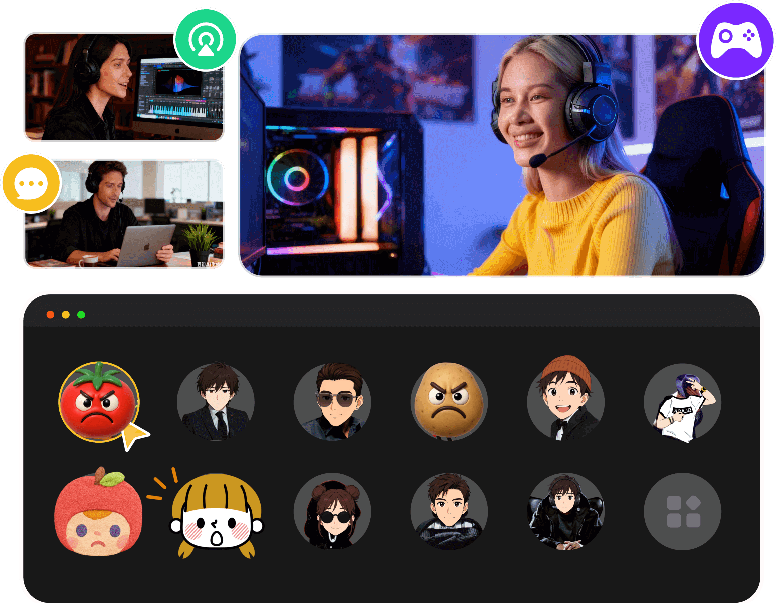 Modificateur de voix IA en temps réel