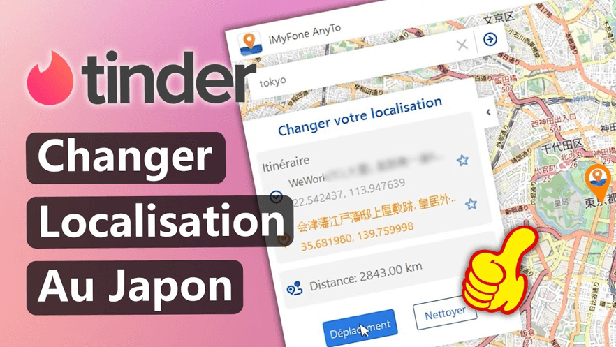 changer sa localisation sur Tinder