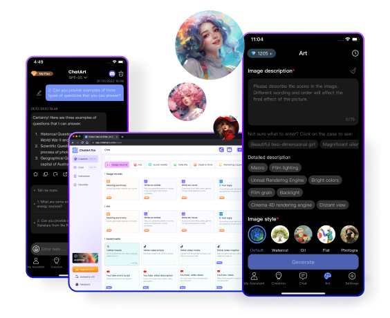 ChatArt人工智慧應用