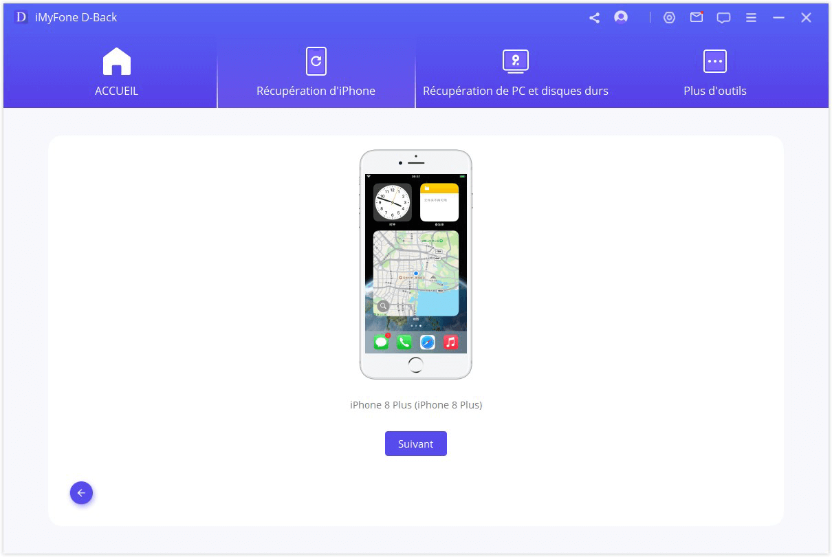 se connecter à l'appareil cible
