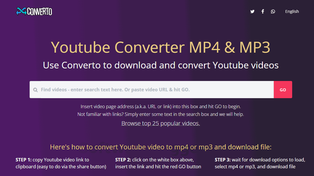 YT 影片下載網站 Converto