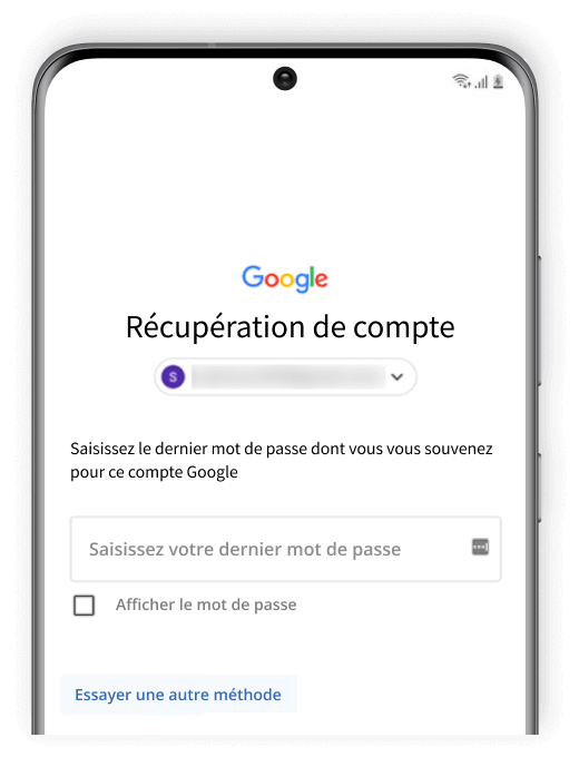 mot de passe Google oublié