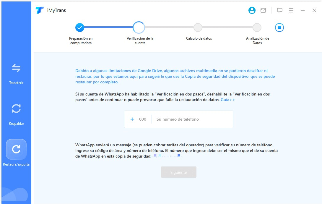 verificar tu cuenta de WhatsApp con SMS