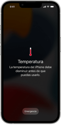 Mantener tu iPhone a temperaturas normales