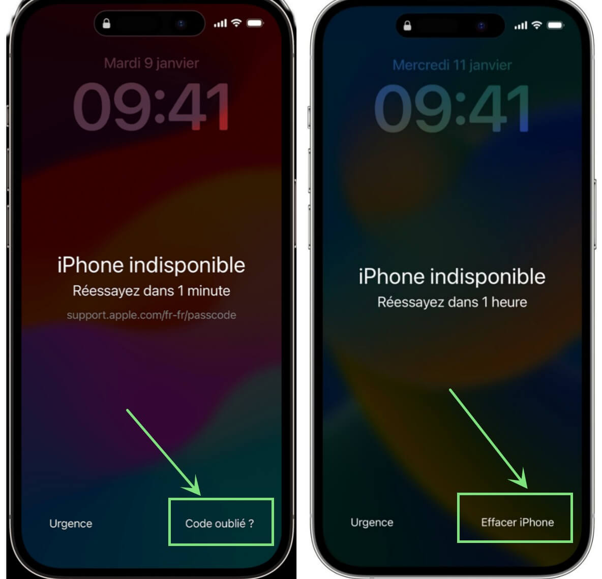 iphone indisponible que faire sans ordinateur