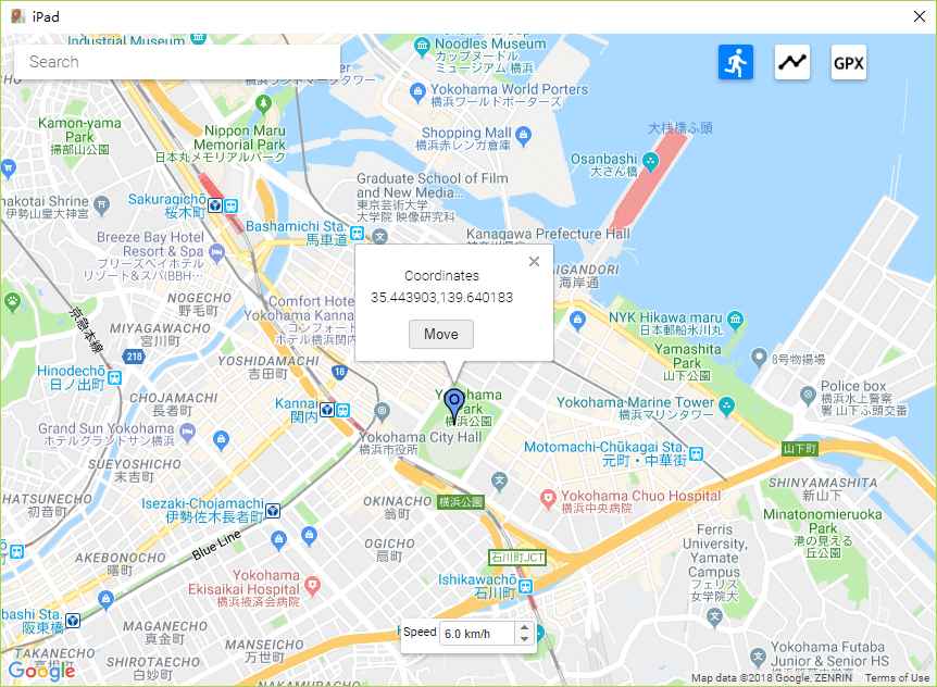 cliquez sur déplacer sur ispoof