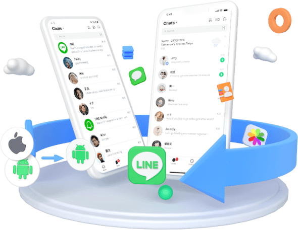 iMyFoneラインデータ転送