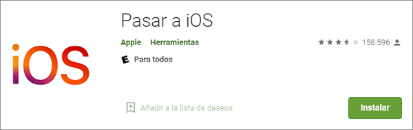 descargar Trasladar a iOS en Android