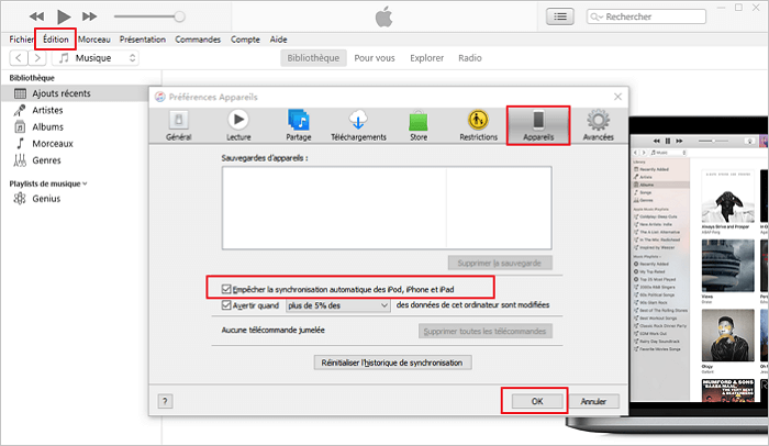 sélectionnez le type de fichier