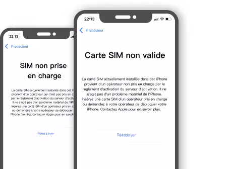 Suppression du verrouillage SIM des appareils iOS