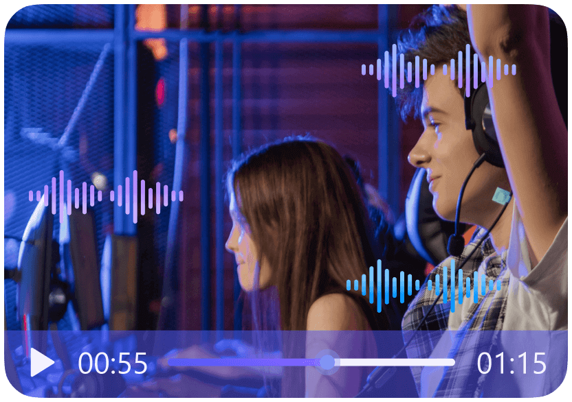 AI 文字轉影片支援多種聲效