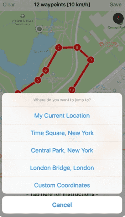 cambiar GPS con Spoofr