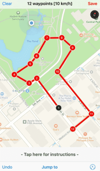 personalizar ruta con Spoofr