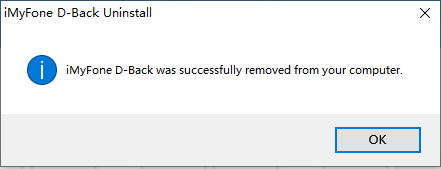terminez la désinstallation